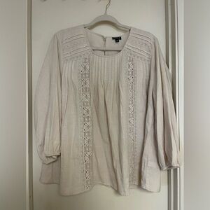Torrid Cream Blouse